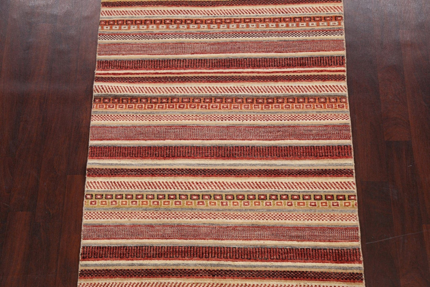 Contemporary Gabbeh Kashkoli Oriental Area Rug 4x6