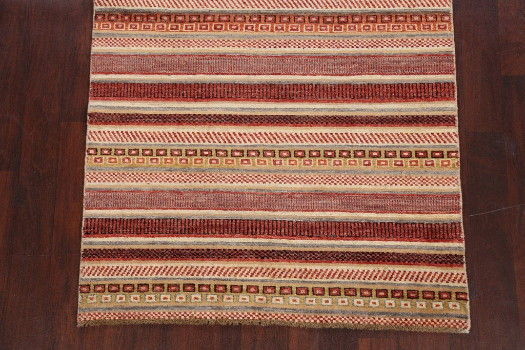 Contemporary Gabbeh Kashkoli Oriental Area Rug 4x6