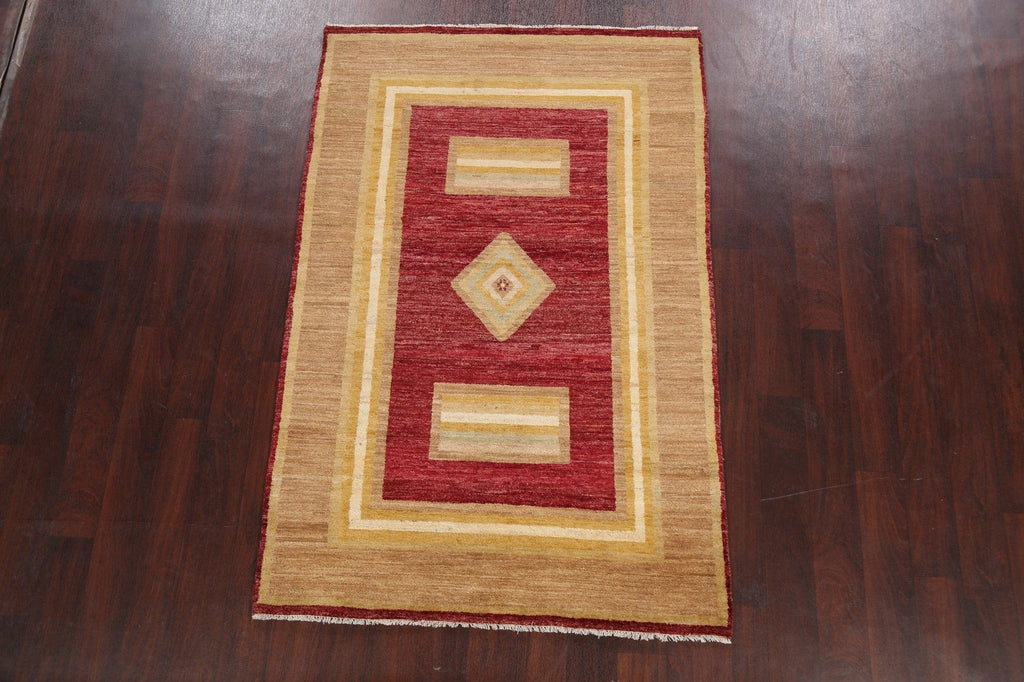 Geometric Gabbeh Kashkoli Oriental Area Rug 4x6