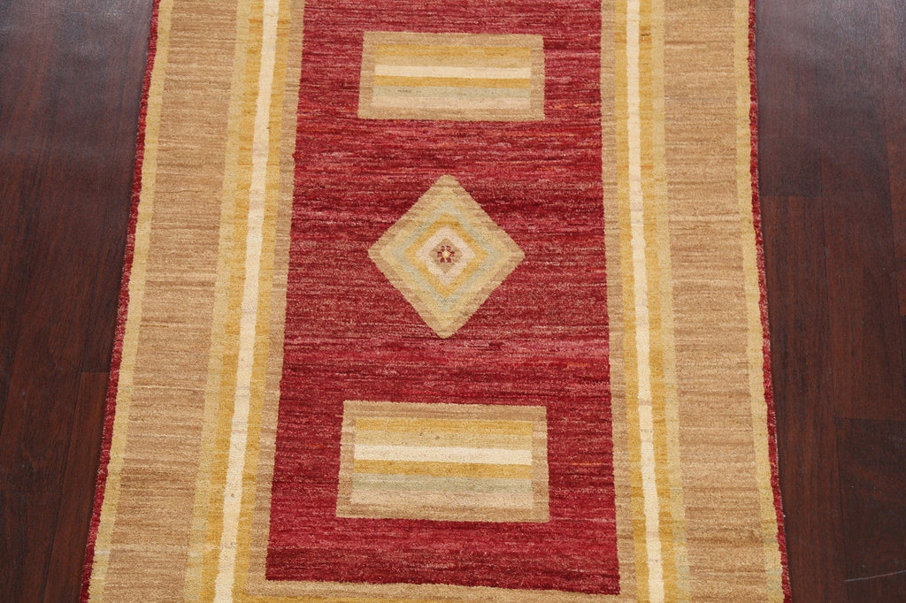 Geometric Gabbeh Kashkoli Oriental Area Rug 4x6