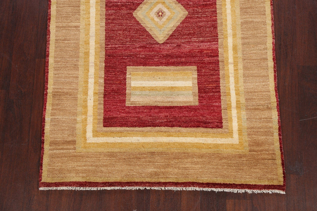 Geometric Gabbeh Kashkoli Oriental Area Rug 4x6