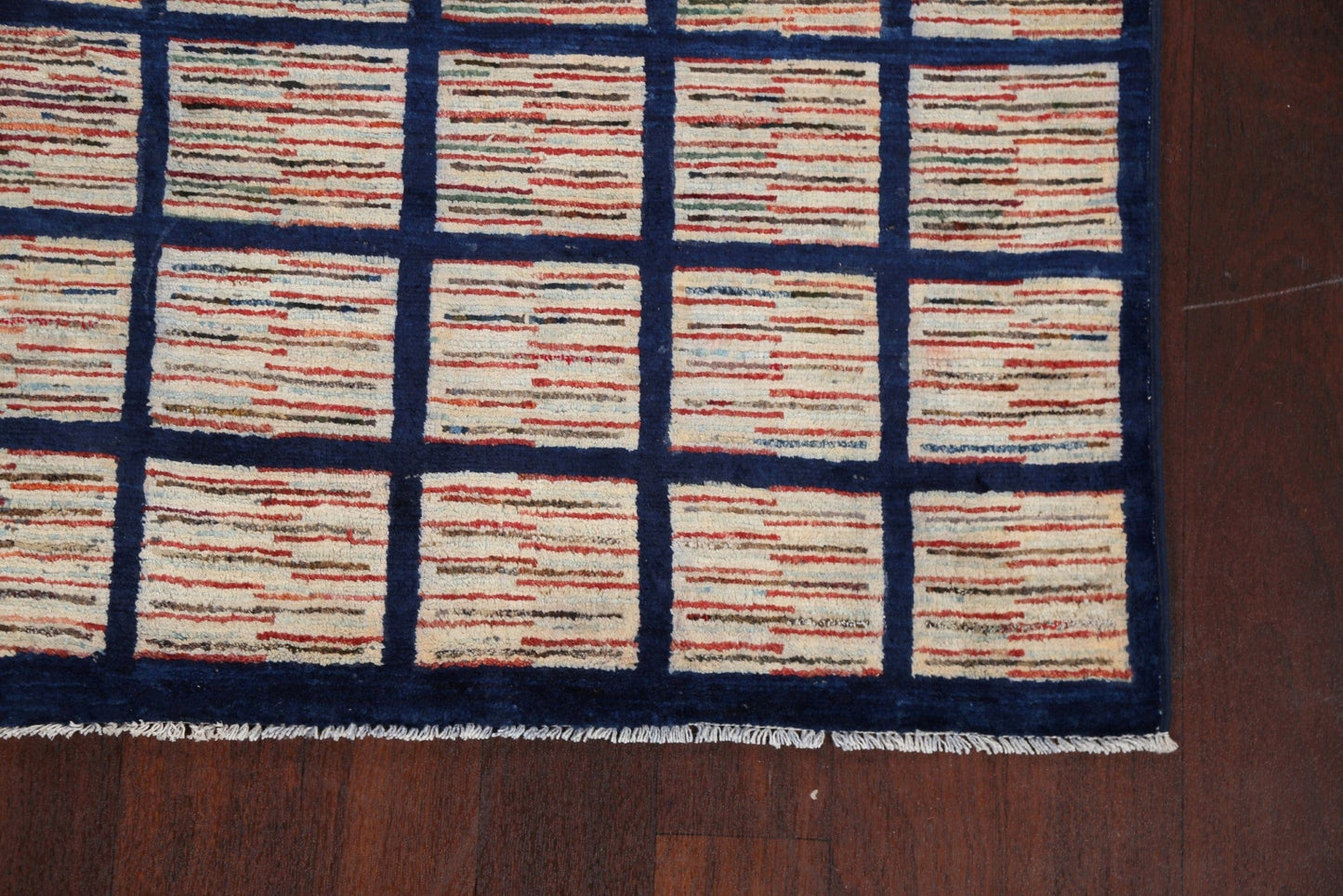 Contemporary Gabbeh Kashkoli Oriental Area Rug 4x6