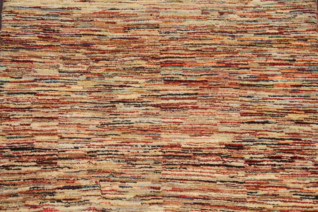 Contemporary Abstract Gabbeh Kashkoli Oriental Area Rug 4x5