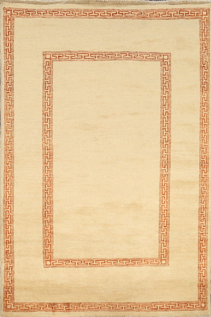 Contemporary Gabbeh Kashkoli Oriental Area Rug 4x6