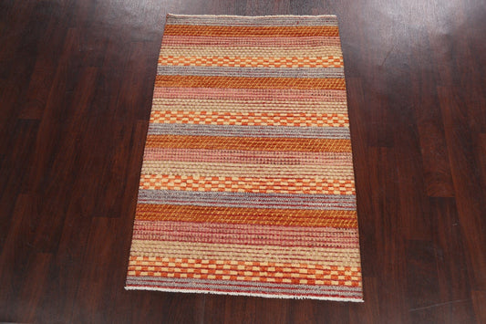 Contemporary Gabbeh Kashkoli Oriental Area Rug 3x5