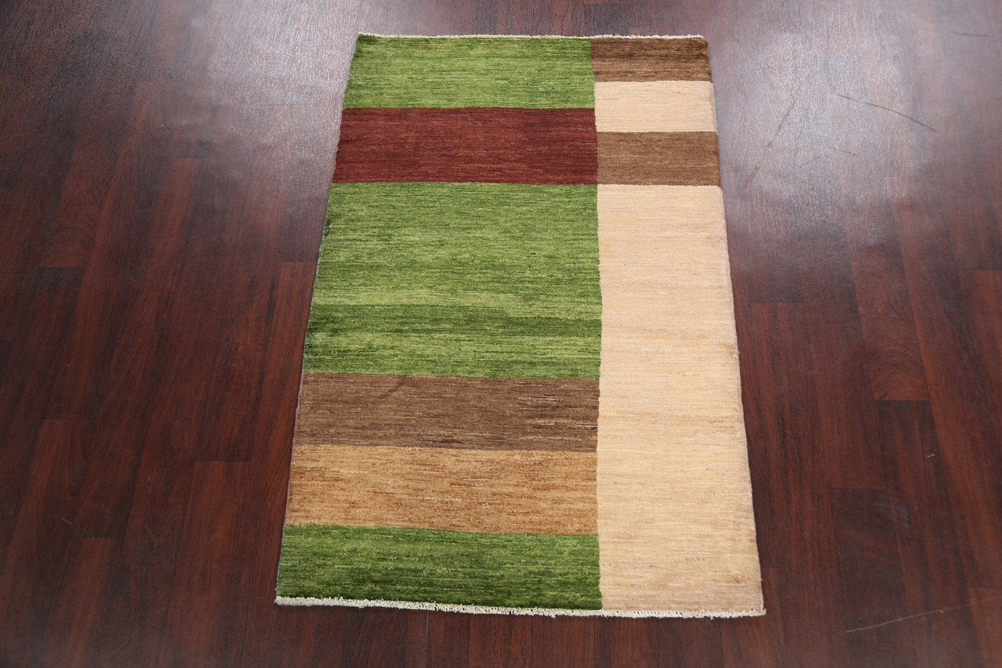 Abstract Modern Gabbeh Kashkoli Oriental Area Rug 3x5