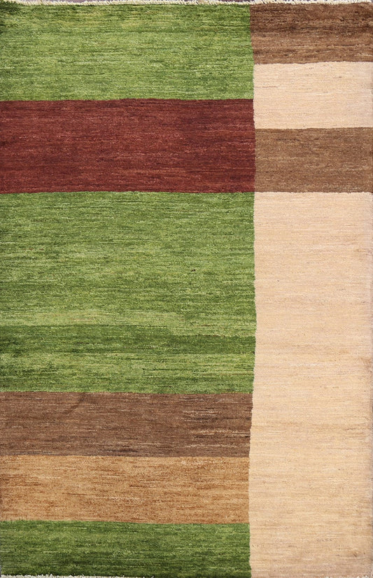 Abstract Modern Gabbeh Kashkoli Oriental Area Rug 3x5