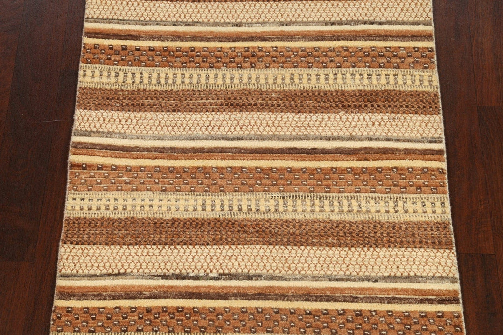 Contemporary Gabbeh Kashkoli Oriental Area Rug 3x5