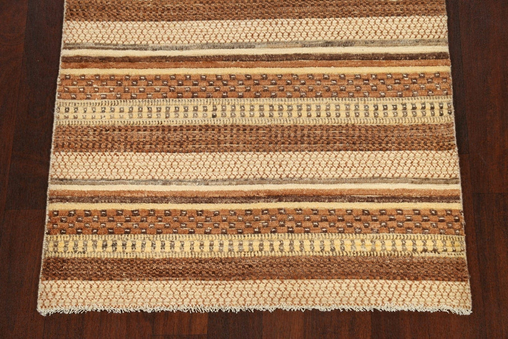 Contemporary Gabbeh Kashkoli Oriental Area Rug 3x5