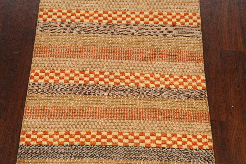 Contemporary Gabbeh Kashkoli Oriental Area Rug 3x5