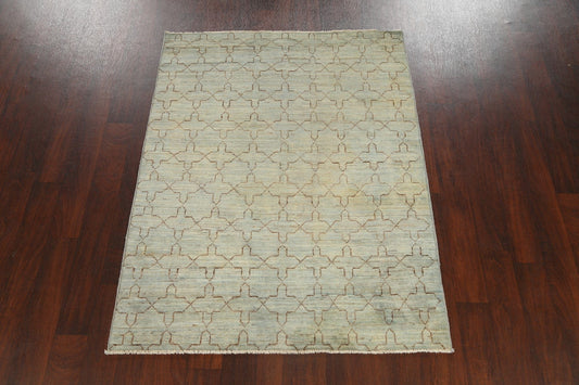 Contemporary Gabbeh Kashkoli Oriental Area Rug 4x5