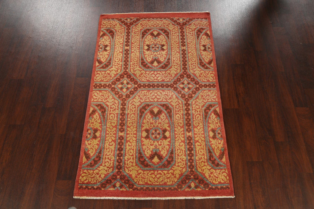 Contemporary Gabbeh Kashkoli Oriental Area Rug 4x7