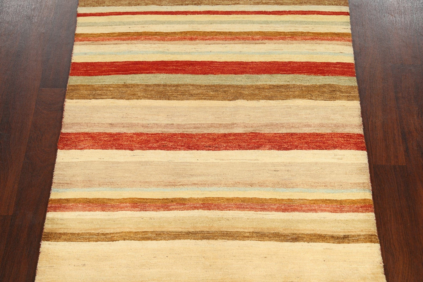 Stripe Modern Gabbeh Kashkoli Oriental Area Rug 4x6