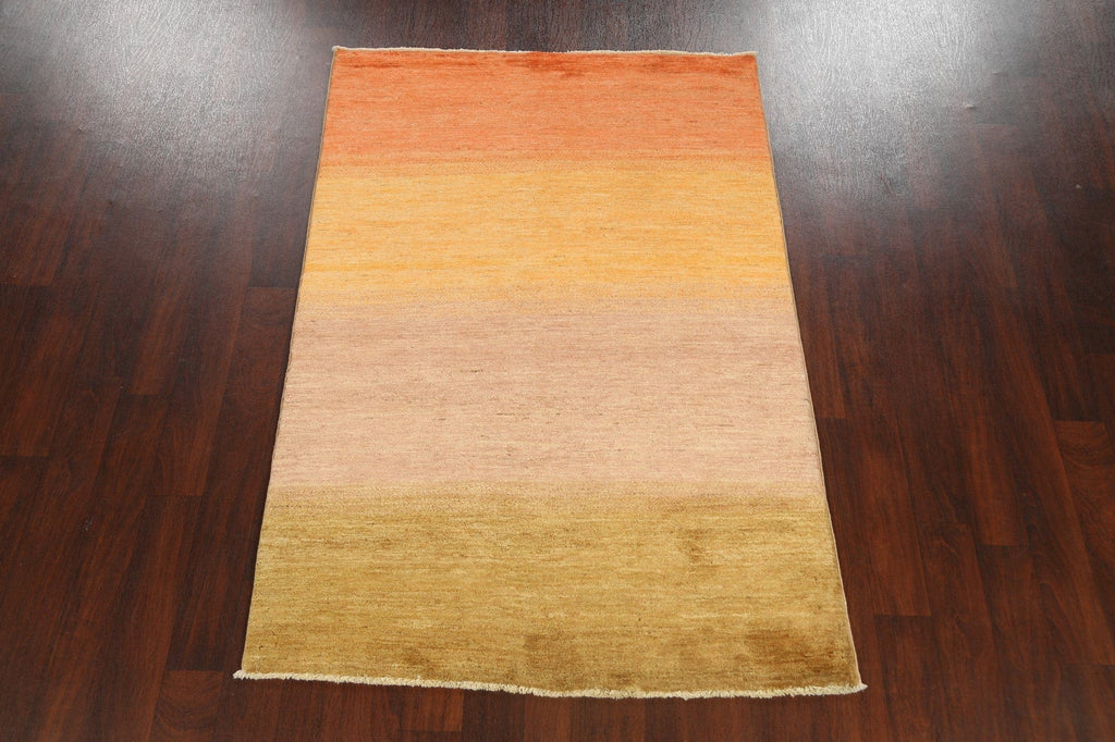 Contemporary Gabbeh Kashkoli Oriental Area Rug 4x6