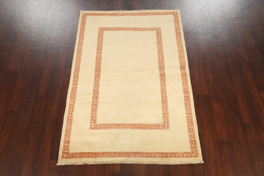 Contemporary Gabbeh Kashkoli Oriental Area Rug 4x6