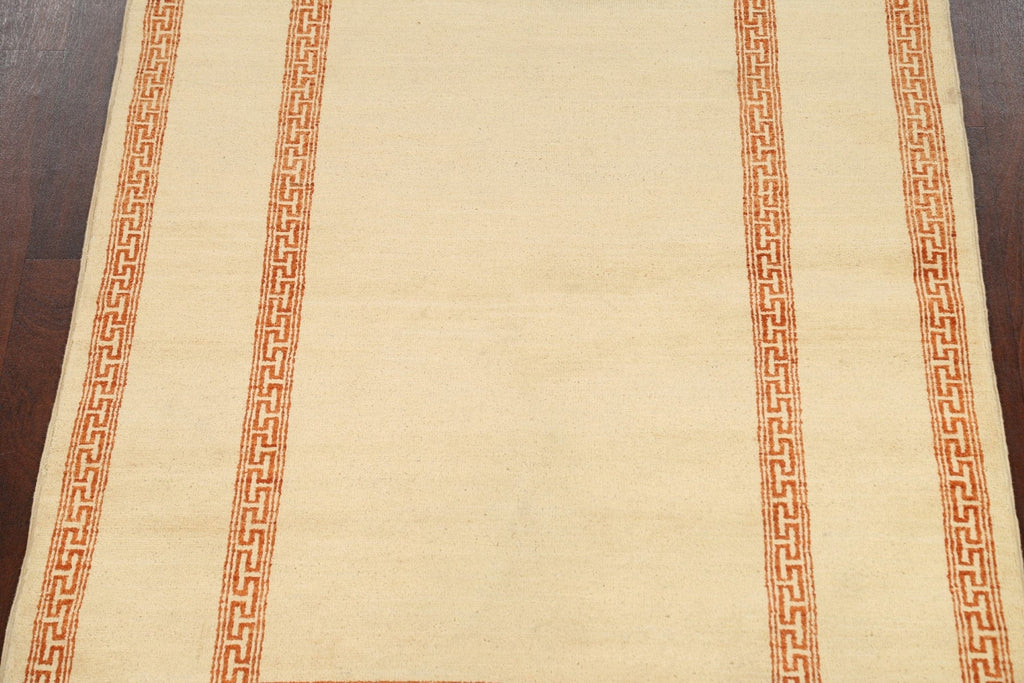 Contemporary Gabbeh Kashkoli Oriental Area Rug 4x6