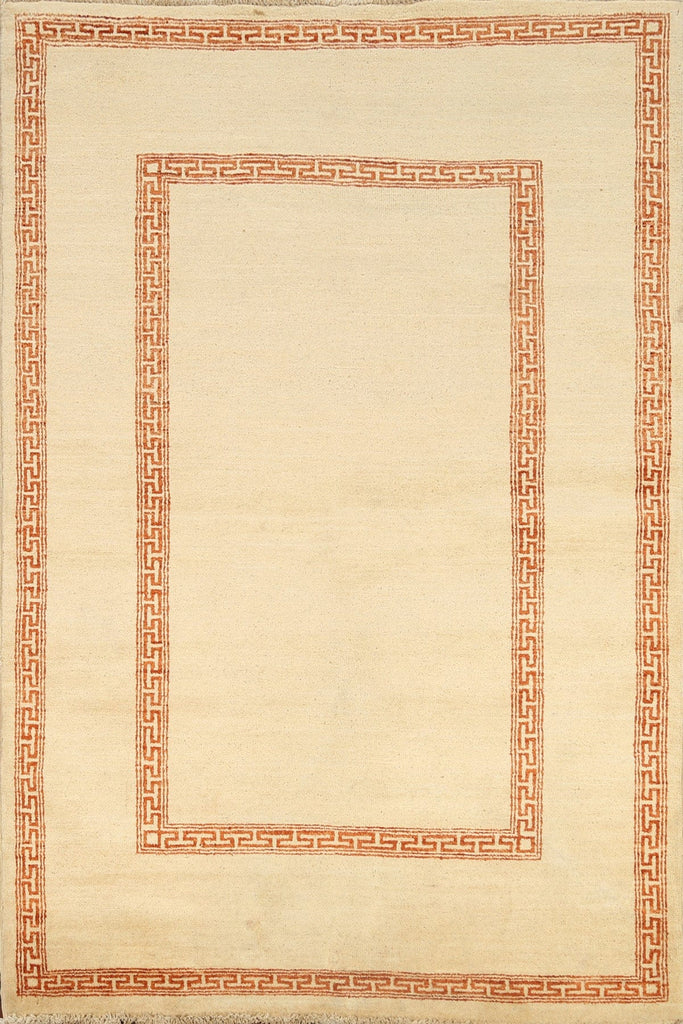 Contemporary Gabbeh Kashkoli Oriental Area Rug 4x6