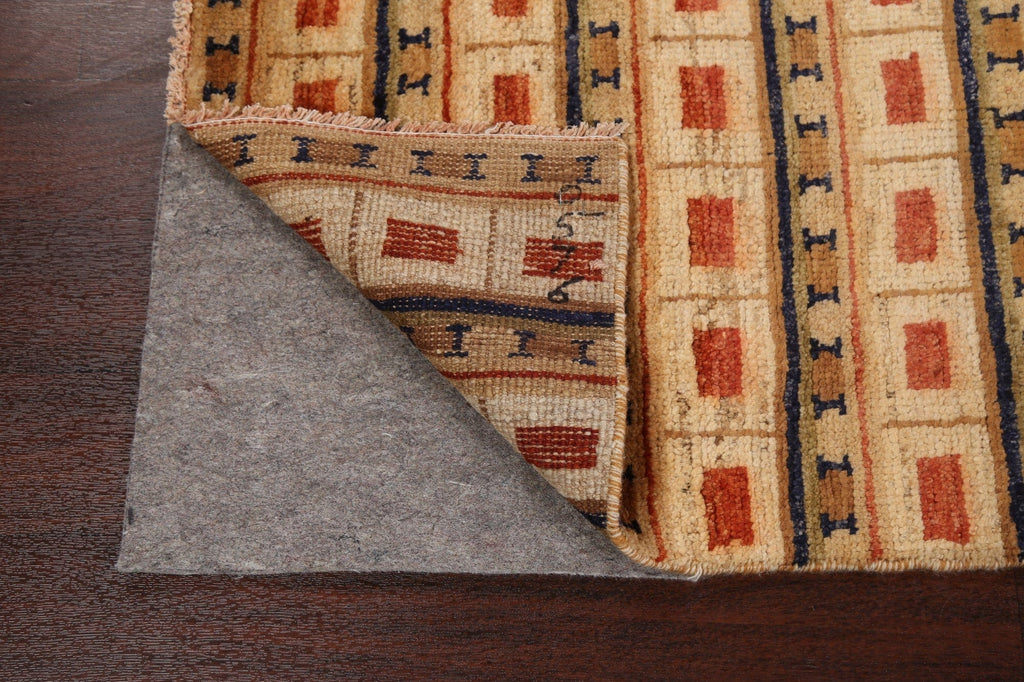 Contemporary Gabbeh Kashkoli Oriental Area Rug 4x6