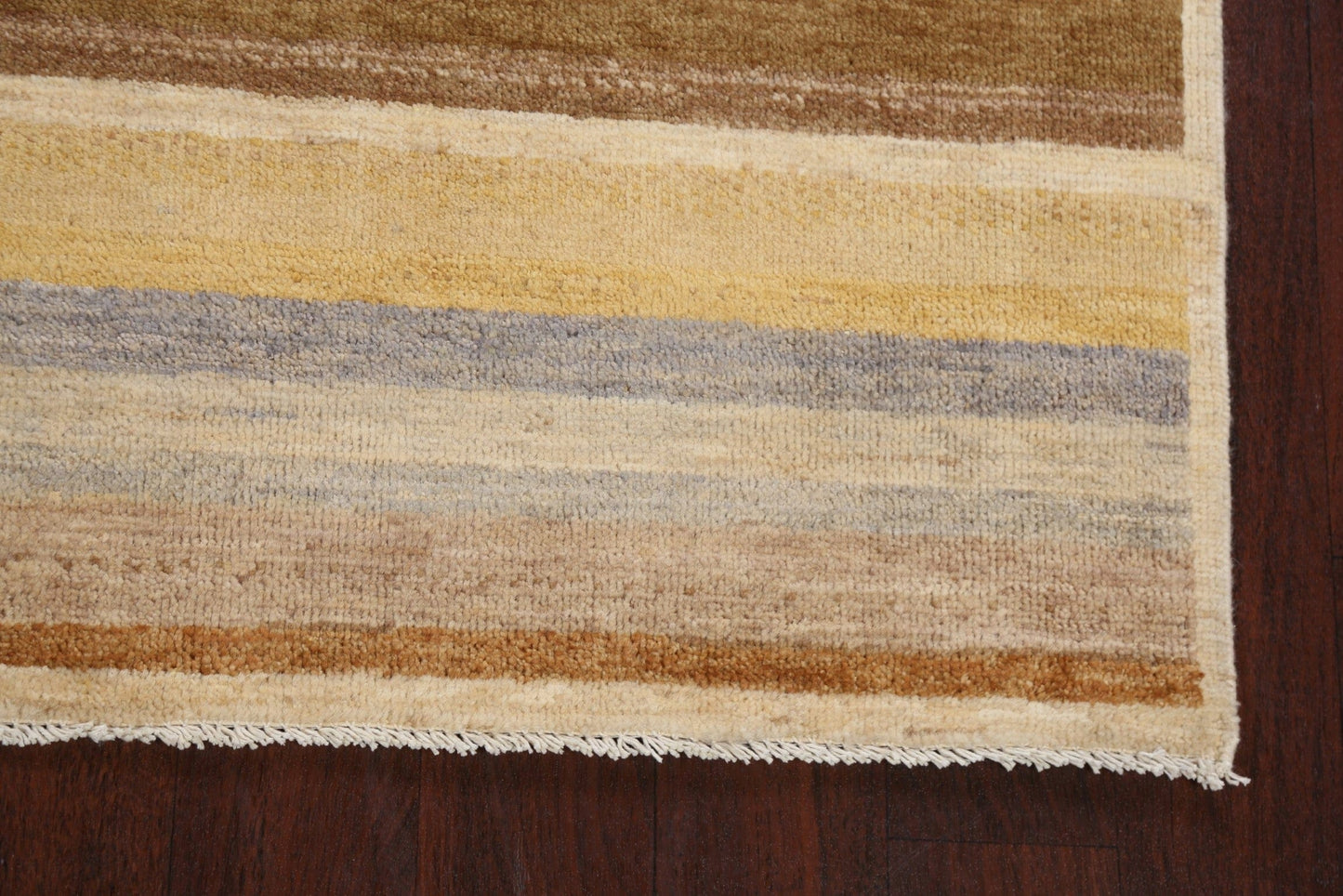 Stripe Modern Gabbeh Kashkoli Oriental Area Rug 4x6