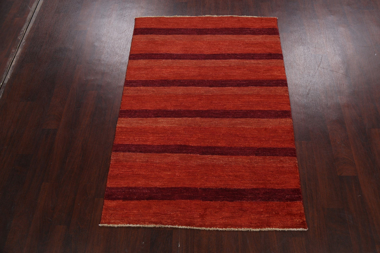 Stripe Modern Gabbeh Kashkoli Oriental Area Rug 4x6