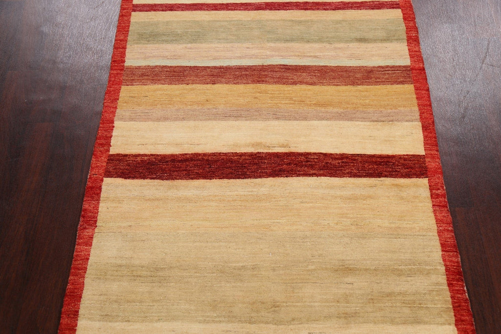 Contemporary Gabbeh Kashkoli Oriental Area Rug 4x6