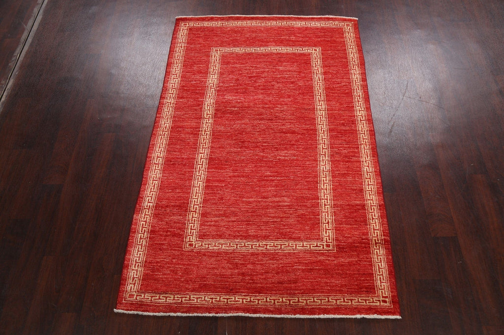 Contemporary Gabbeh Kashkoli Oriental Area Rug 4x6