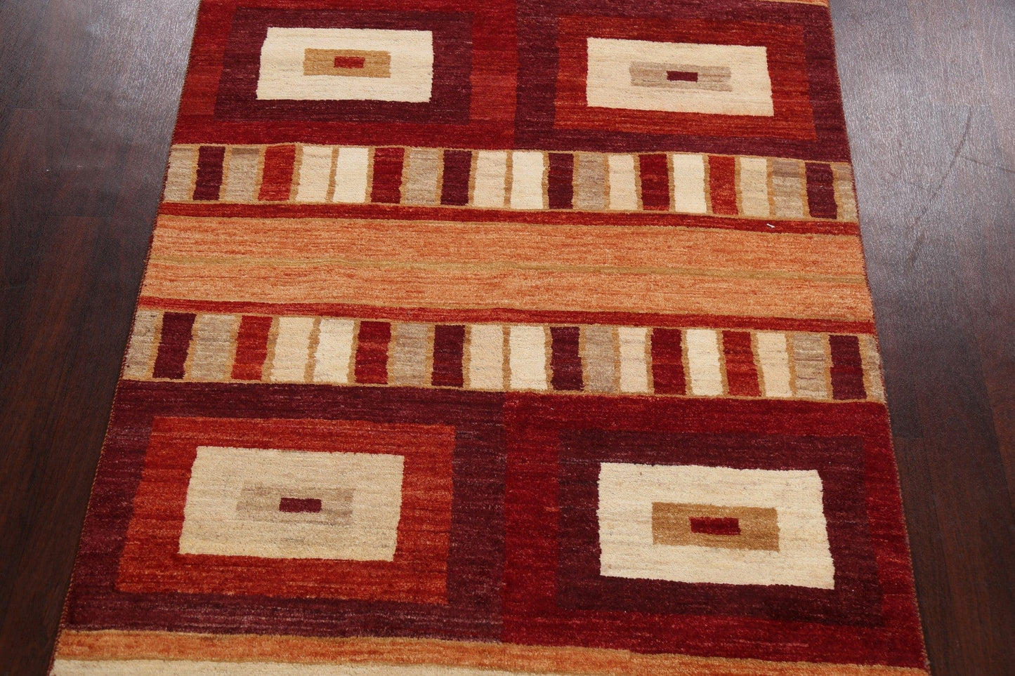 Contemporary Gabbeh Kashkoli Oriental Area Rug 5x6