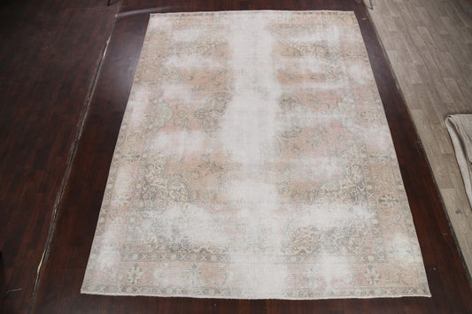 Muted Distressed Tabriz Persian Area Rug 10x12