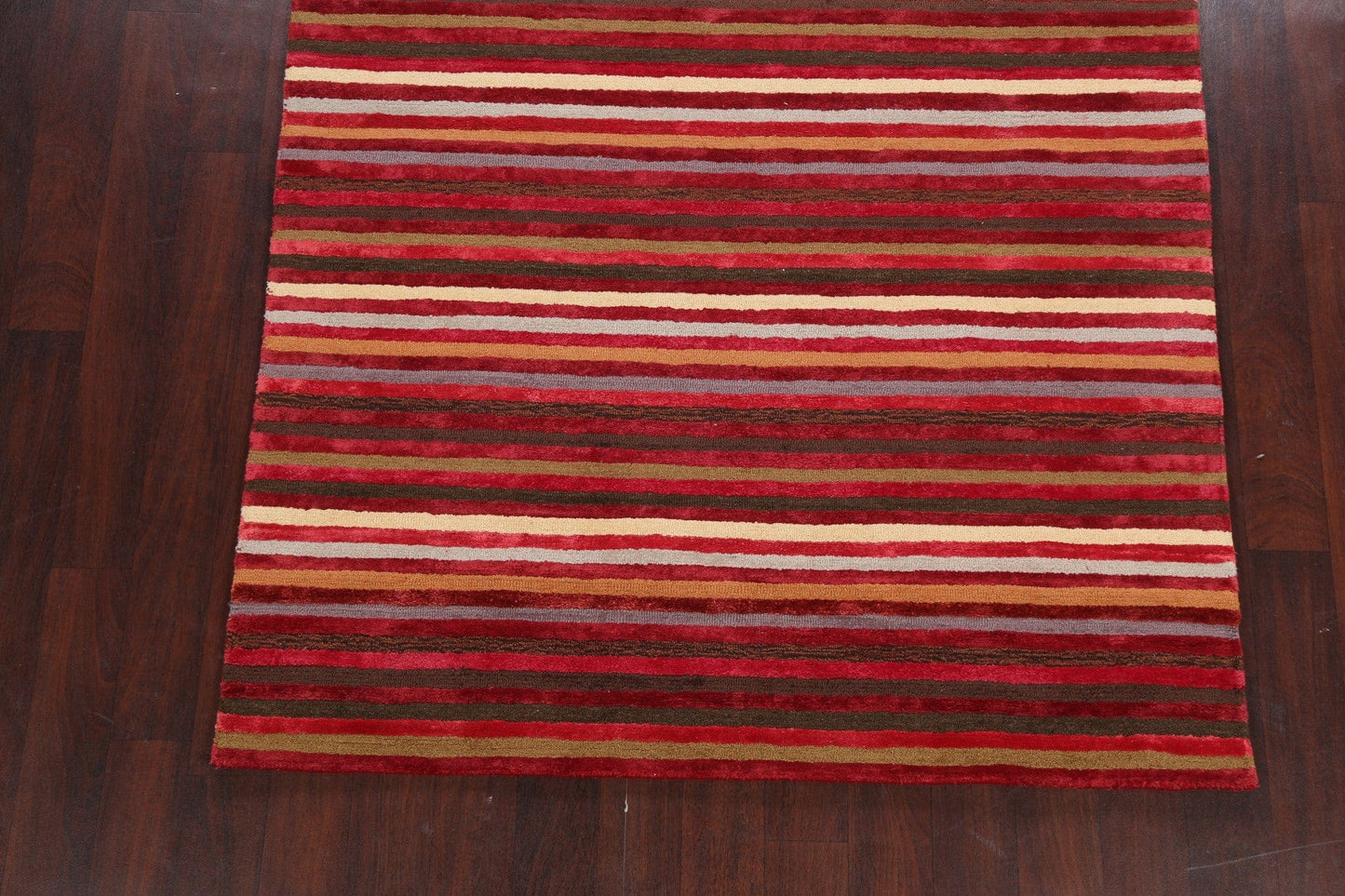 All-Over Stripe Modern Oriental Area Rug 5x7