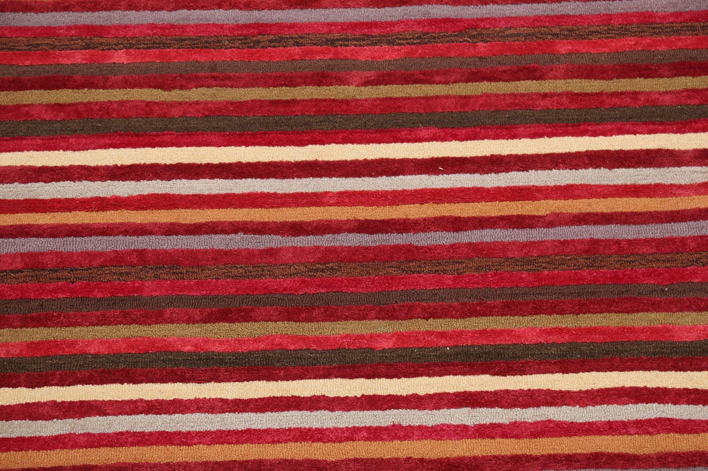 All-Over Stripe Modern Oriental Area Rug 5x7