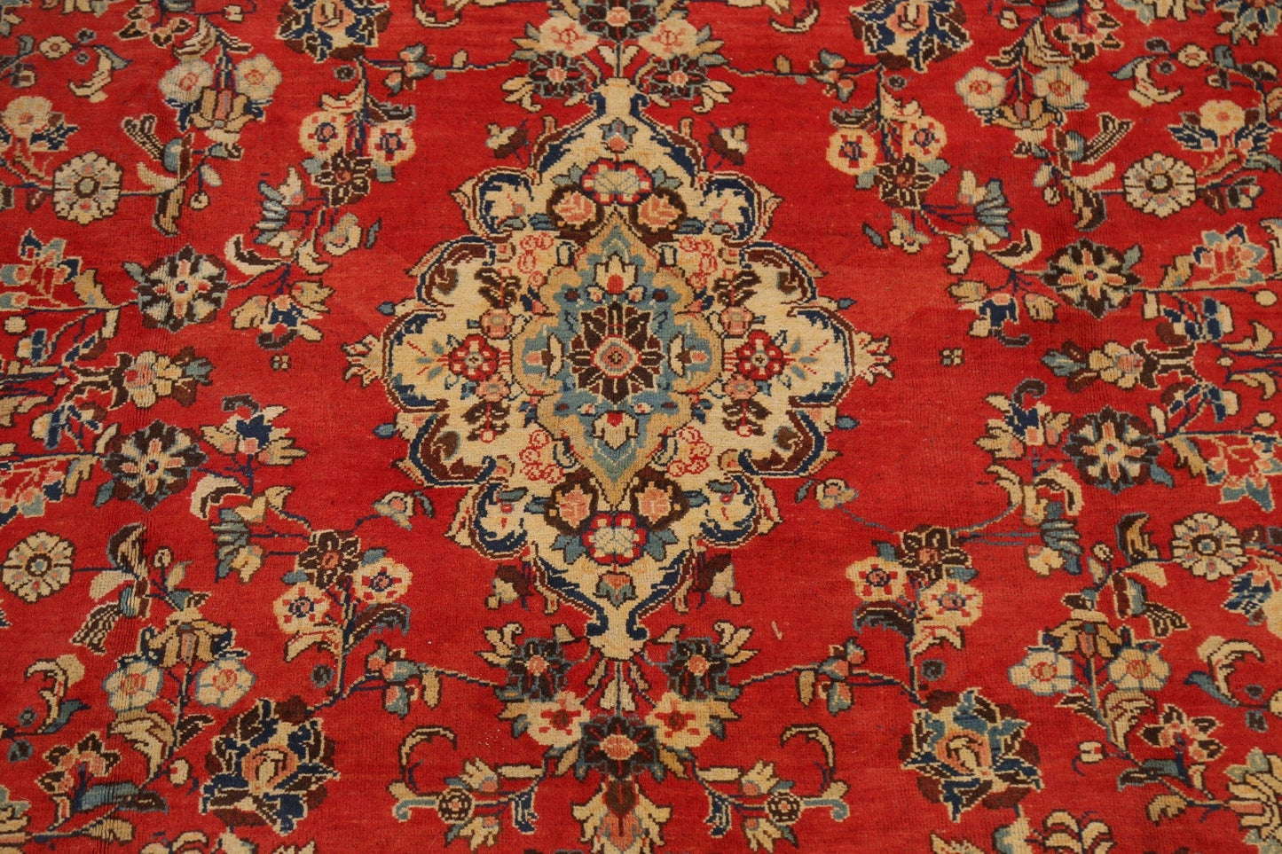 Floral Red Sarouk Persian Area Rug 9x14