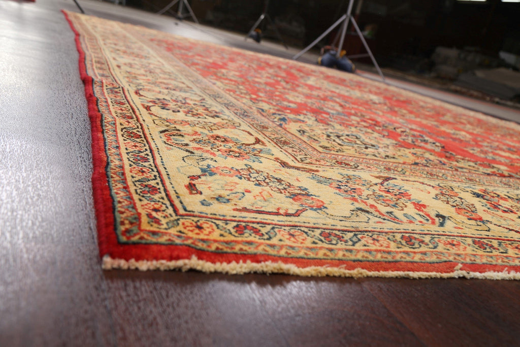 Floral Red Sarouk Persian Area Rug 9x14