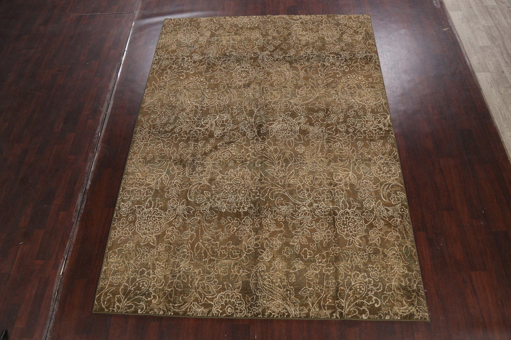 Transitional All-Over Modern Oriental Area Rug 8x11