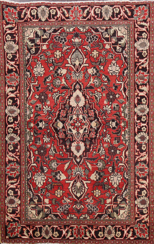 Floral Hamedan Persian Area Rug 4x6