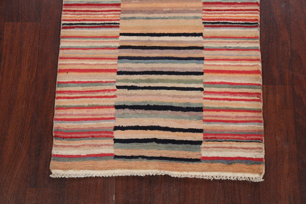 Contemporary Gabbeh Kashkoli Oriental Area Rug 2x4