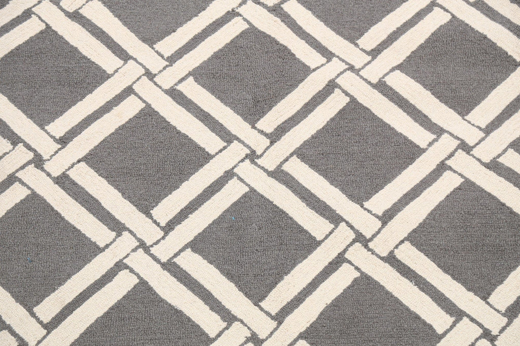 All-Over Trellis Modern Oriental Area Rug 8x10