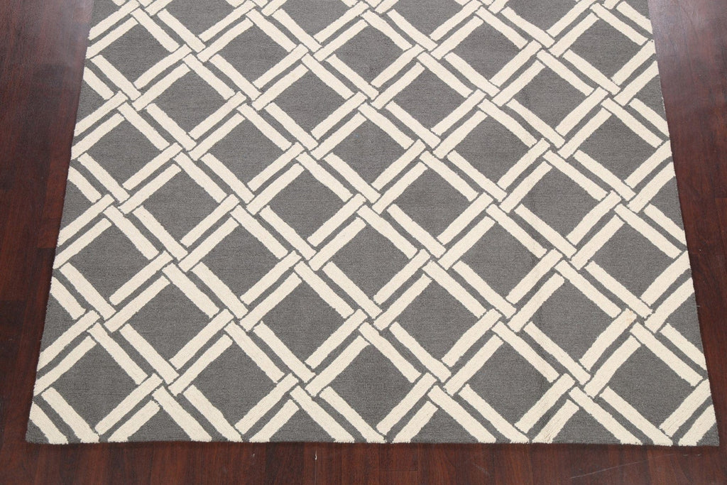 All-Over Trellis Modern Oriental Area Rug 8x10