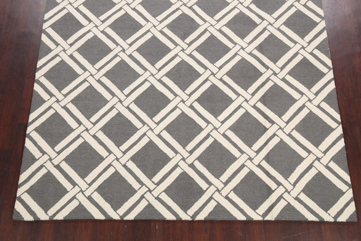 All-Over Trellis Modern Oriental Area Rug 8x10