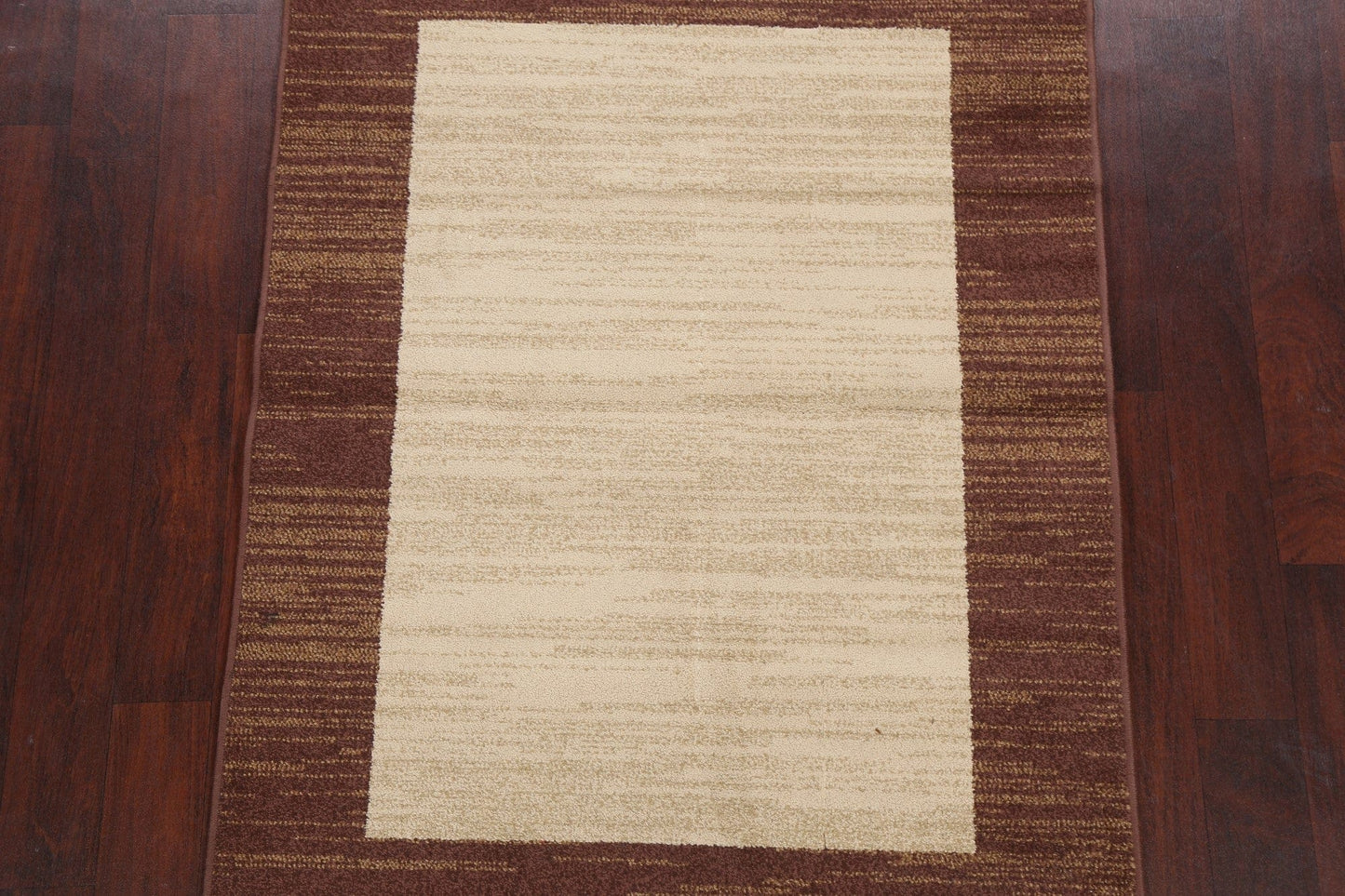 Beige Modern Oriental Area Rug 4x5