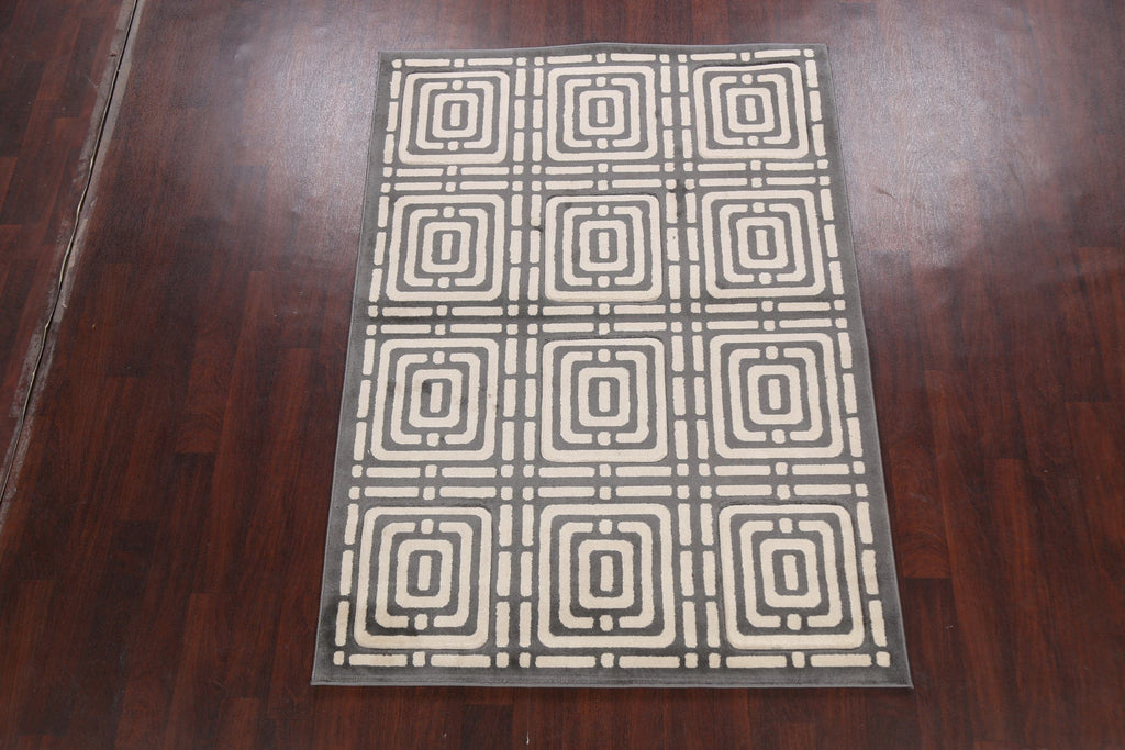 Geometric Modern Oriental Area Rug 5x7