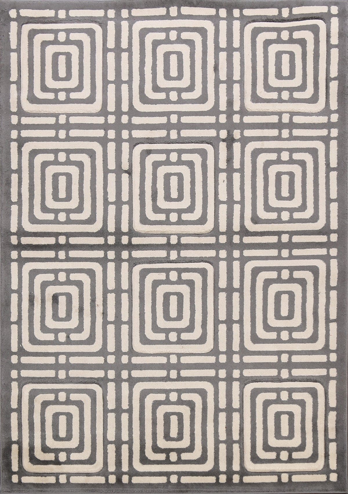 Geometric Modern Oriental Area Rug 5x7