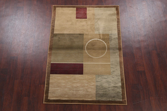 Geometric Modern Oriental Area Rug 4x6