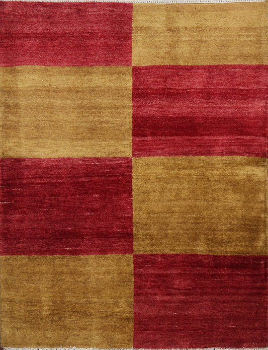 Contemporary Gabbeh Kashkoli Oriental Area Rug 3x4