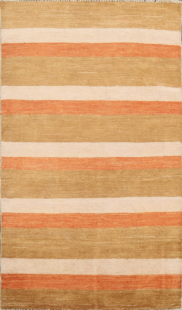 Contemporary Gabbeh Kashkoli Oriental Area Rug 3x5