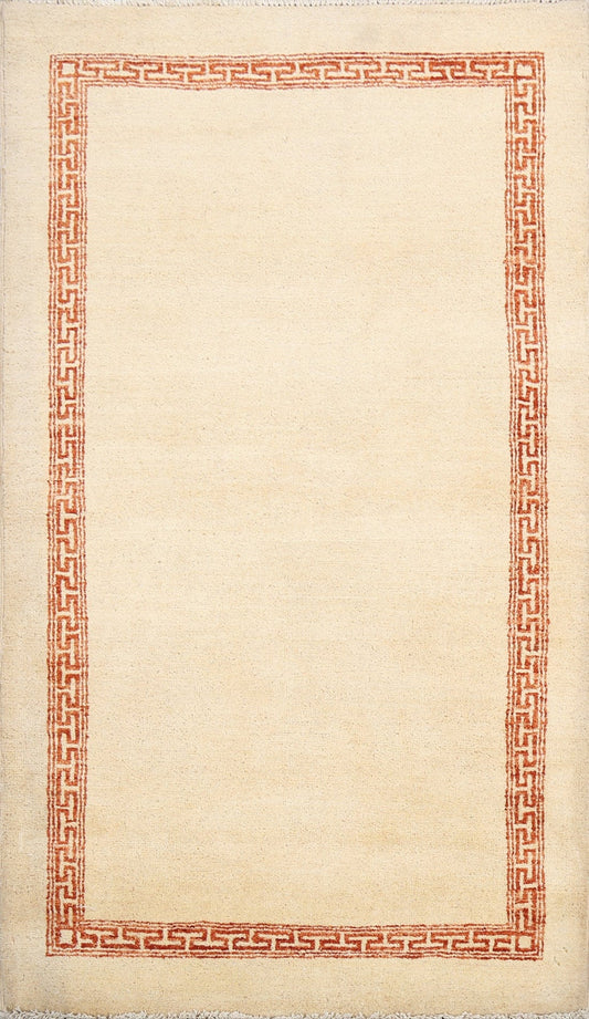 Contemporary Gabbeh Kashkoli Oriental Area Rug 3x5