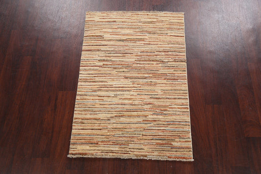 Contemporary Gabbeh Kashkoli Oriental Area Rug 3x4