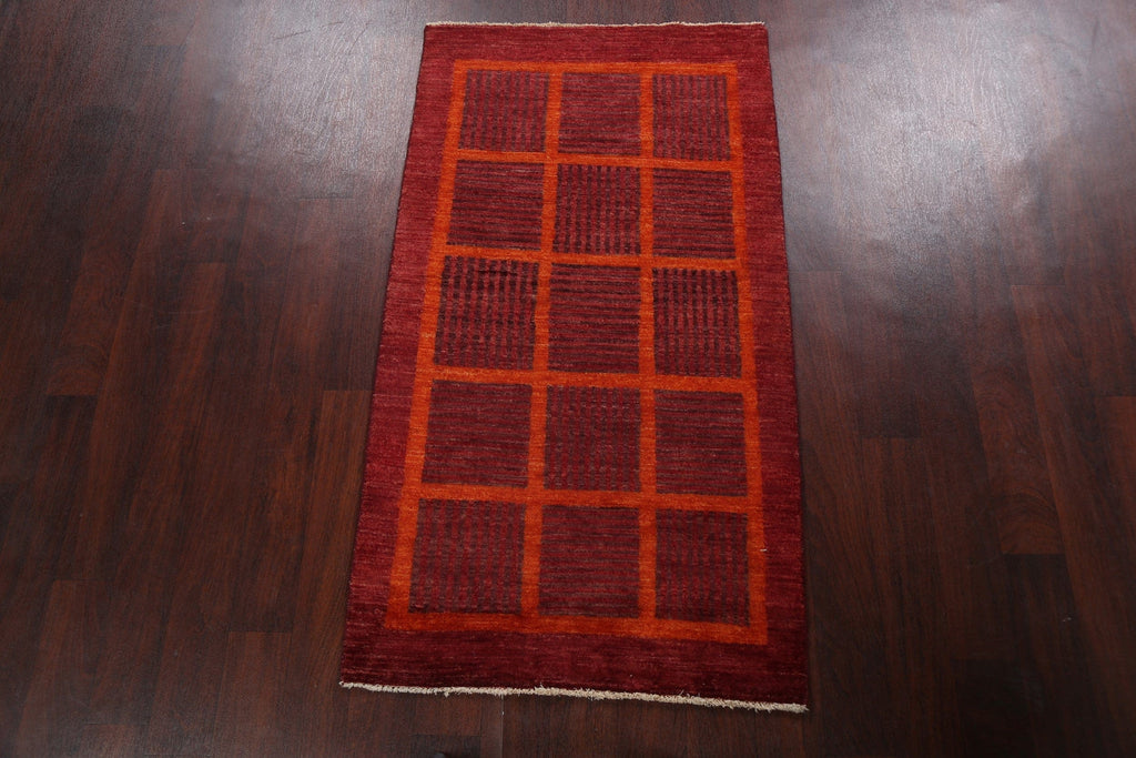 Contemporary Gabbeh Kashkoli Oriental Area Rug 3x5