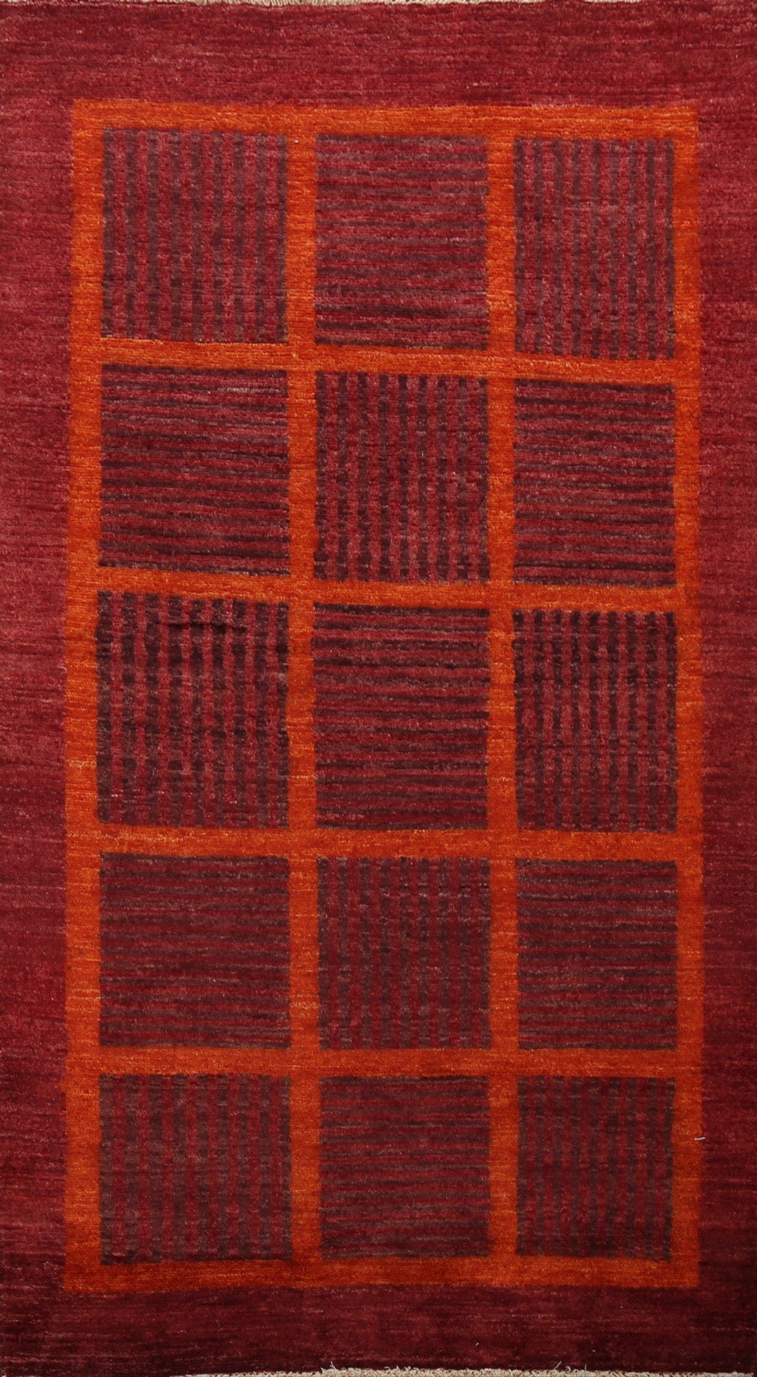 Contemporary Gabbeh Kashkoli Oriental Area Rug 3x5