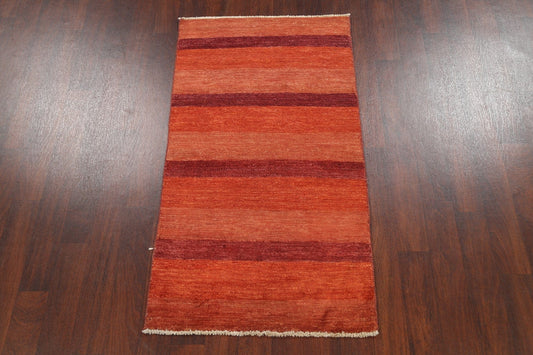 Stripe Modern Gabbeh Kashkoli Oriental Area Rug 3x5