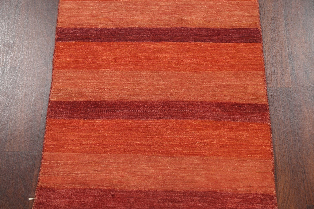 Stripe Modern Gabbeh Kashkoli Oriental Area Rug 3x5